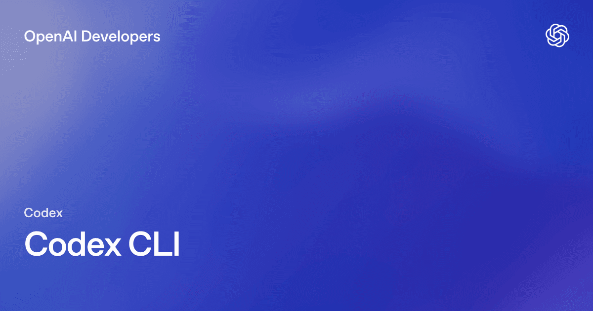 تصویر رسمی OpenAI از مستندات Codex CLI