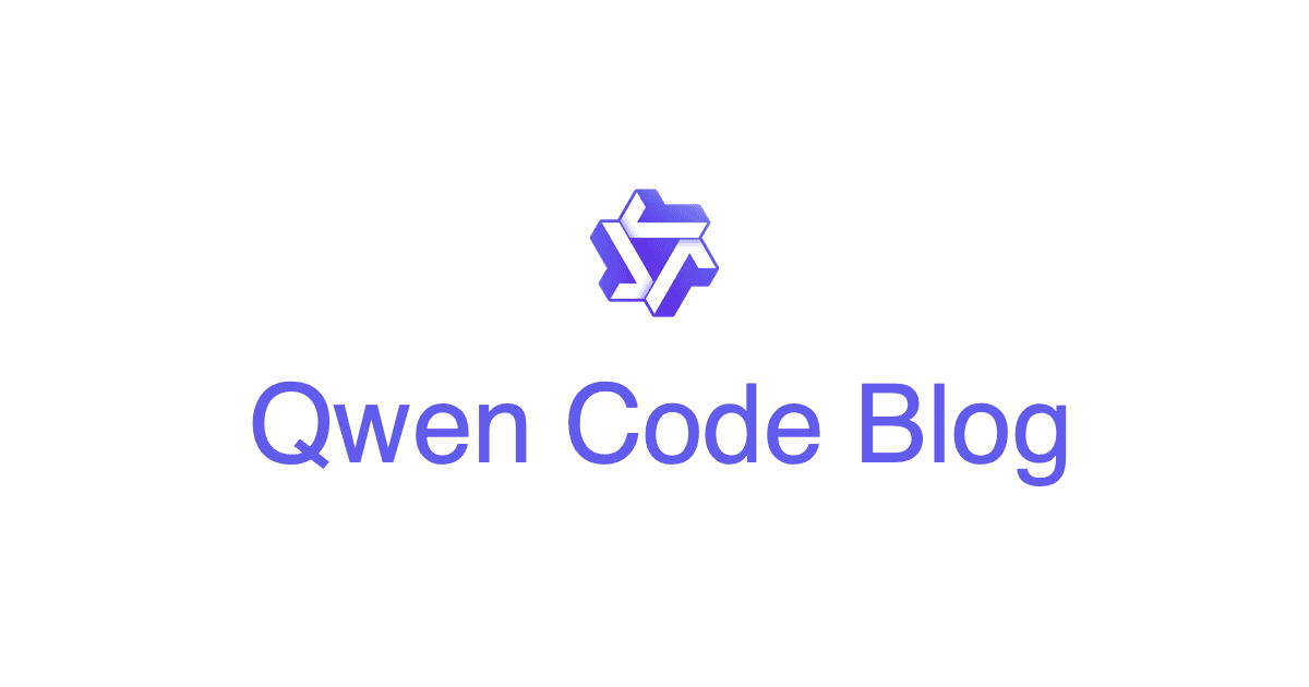 تصویر رسمی وبلاگ Qwen Code